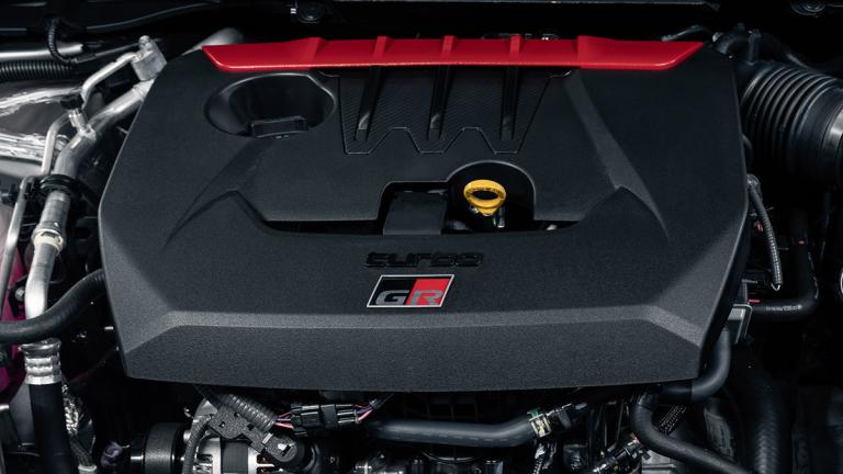 Toyota GR Corolla 3-cylinder engine.
